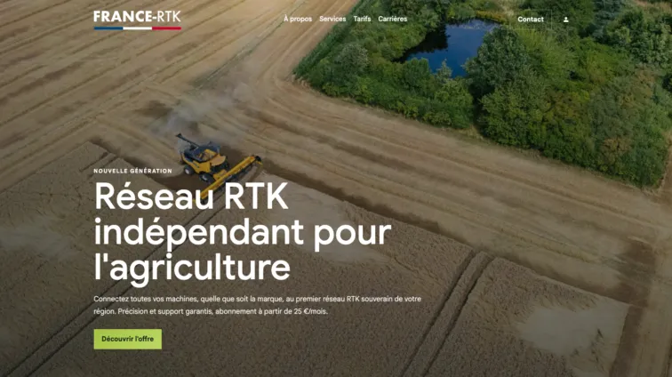 Vignette France RTK — Réseau RTK agricole souverain